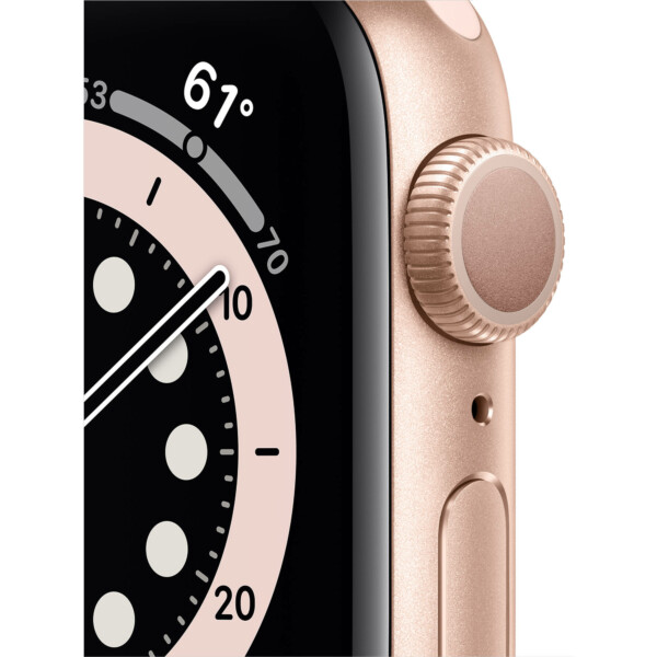 Apple Watch Series 6 40mm (GPS) - Viền nhôm dây cao su (Gold)