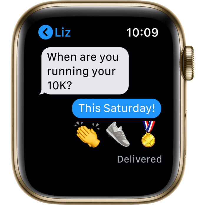 Apple Watch Series 6 44mm (4G) - Viền thép dây thép (Gold)