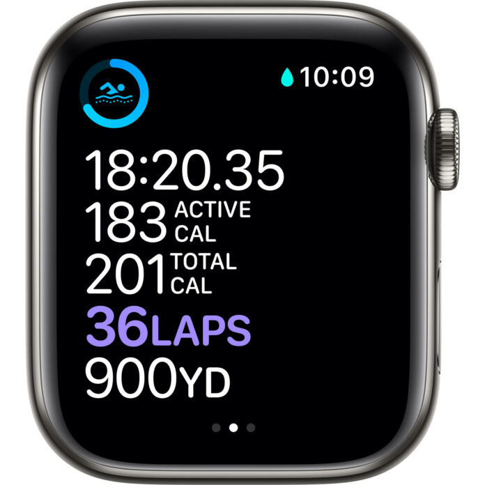 Apple Watch Series 6 44mm (4G) - Viền thép dây thép (Graphite)