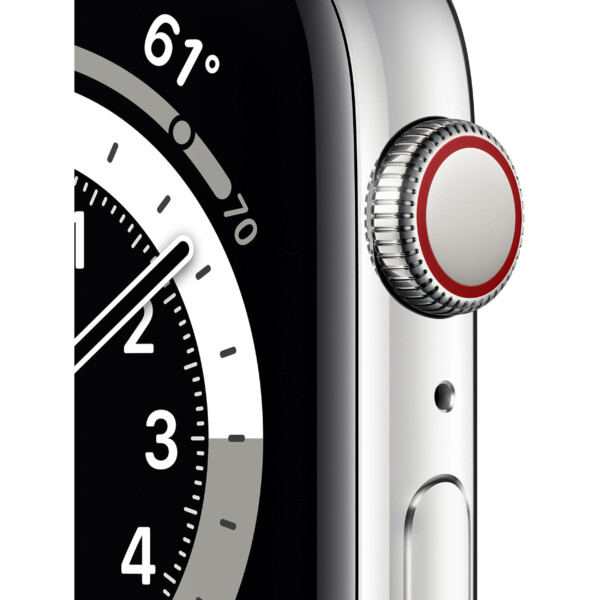 Apple Watch Series 6 44mm (4G) - Viền thép dây thép (Silver)