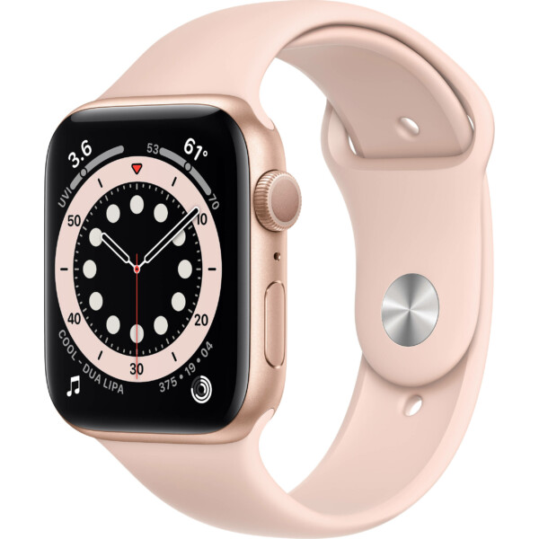 Đồng hồ Apple Watch Series 6 44mm (Gold) là thế hệ đồng hồ thông minh thứ 6 đến từ Apple. Đây là phiên bản được nâng cấp với vi xử lý Apple S6 mạnh mẽ cùng các tính năng theo dõi sức khỏe vượt trội.