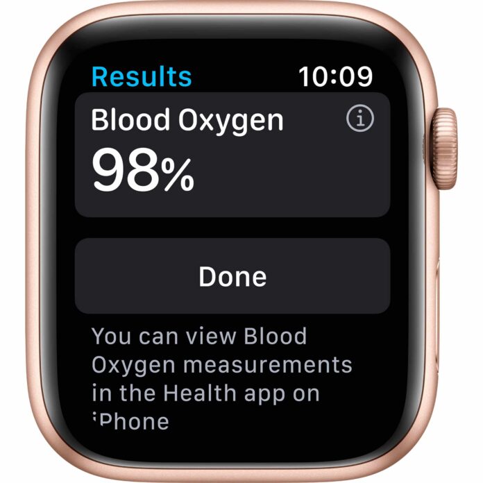 Apple Watch Series 6 44mm (GPS) - Viền nhôm dây cao su (Gold)
