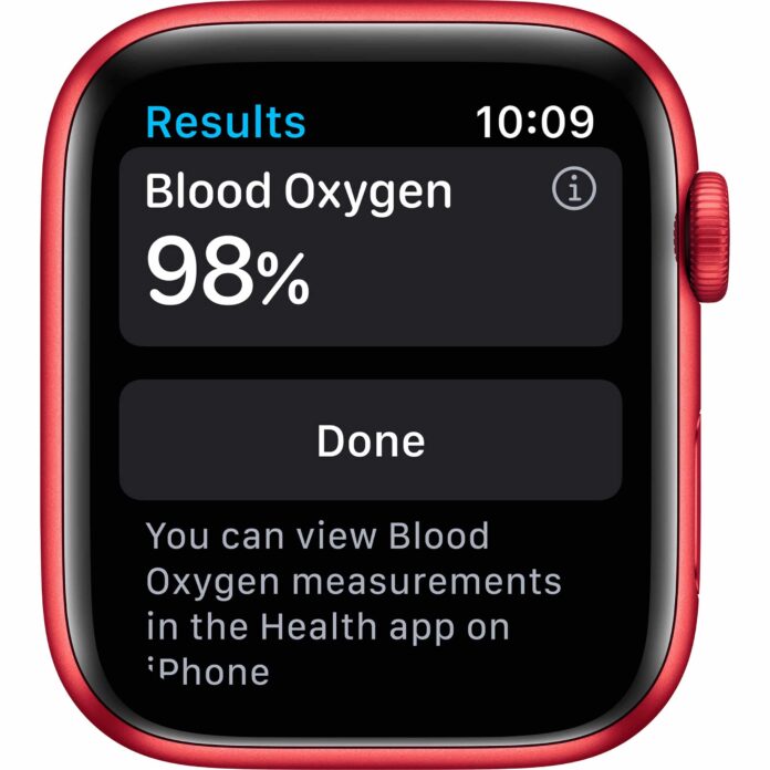 Apple Watch Series 6 44mm (GPS) - Viền nhôm dây cao su (Red)