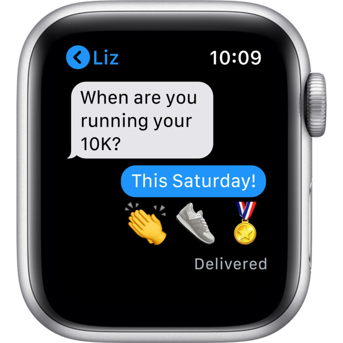 Apple Watch Series 6 44mm (GPS) - Viền nhôm dây cao su (White)