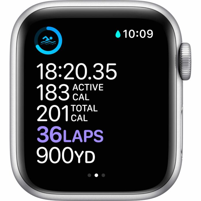 Apple Watch Series 6 44mm (GPS) - Viền nhôm dây cao su (White)