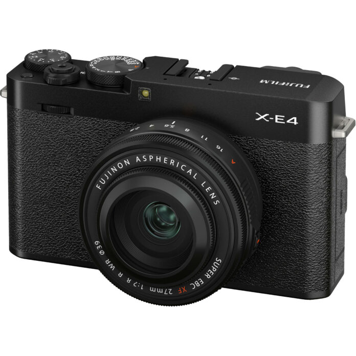 Máy ảnh Fujifilm X-E4 (Black) với ống kính XF 27mm