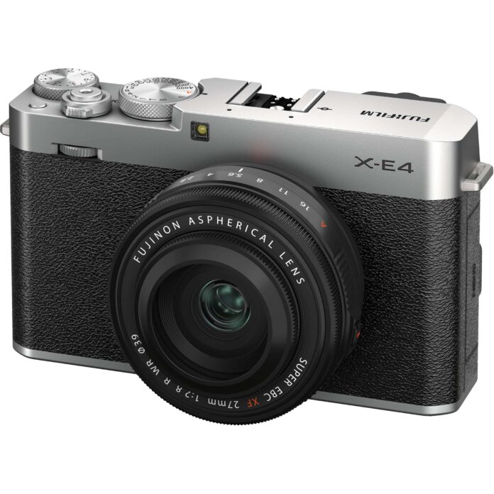 Máy ảnh Fujifilm X-E4 (Silver) với ống kính XF 27mm