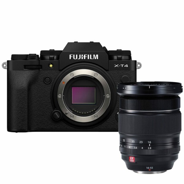 Máy ảnh Fujifilm X-T4 với ống kính XF 16-55mm (Black)