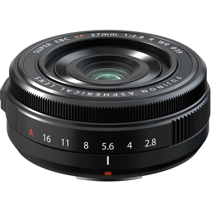 Cận cảnh ống kính Fujifilm XF 27mm