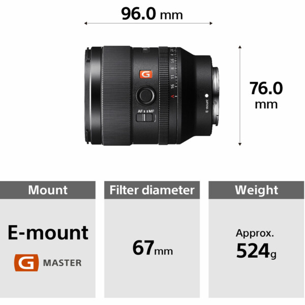 Ống kính Sony FE 35mm F1.4 GM