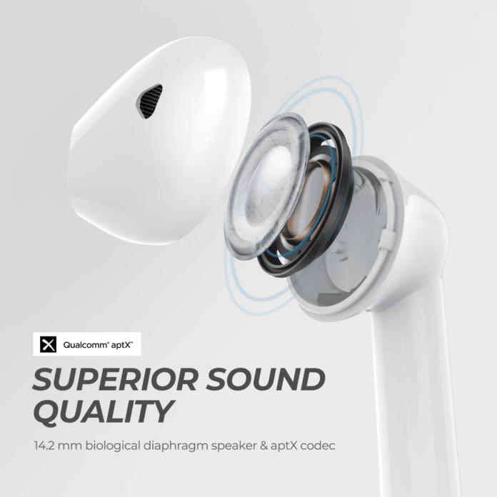 Tai nghe không dây Soundpeats TrueAir (White)