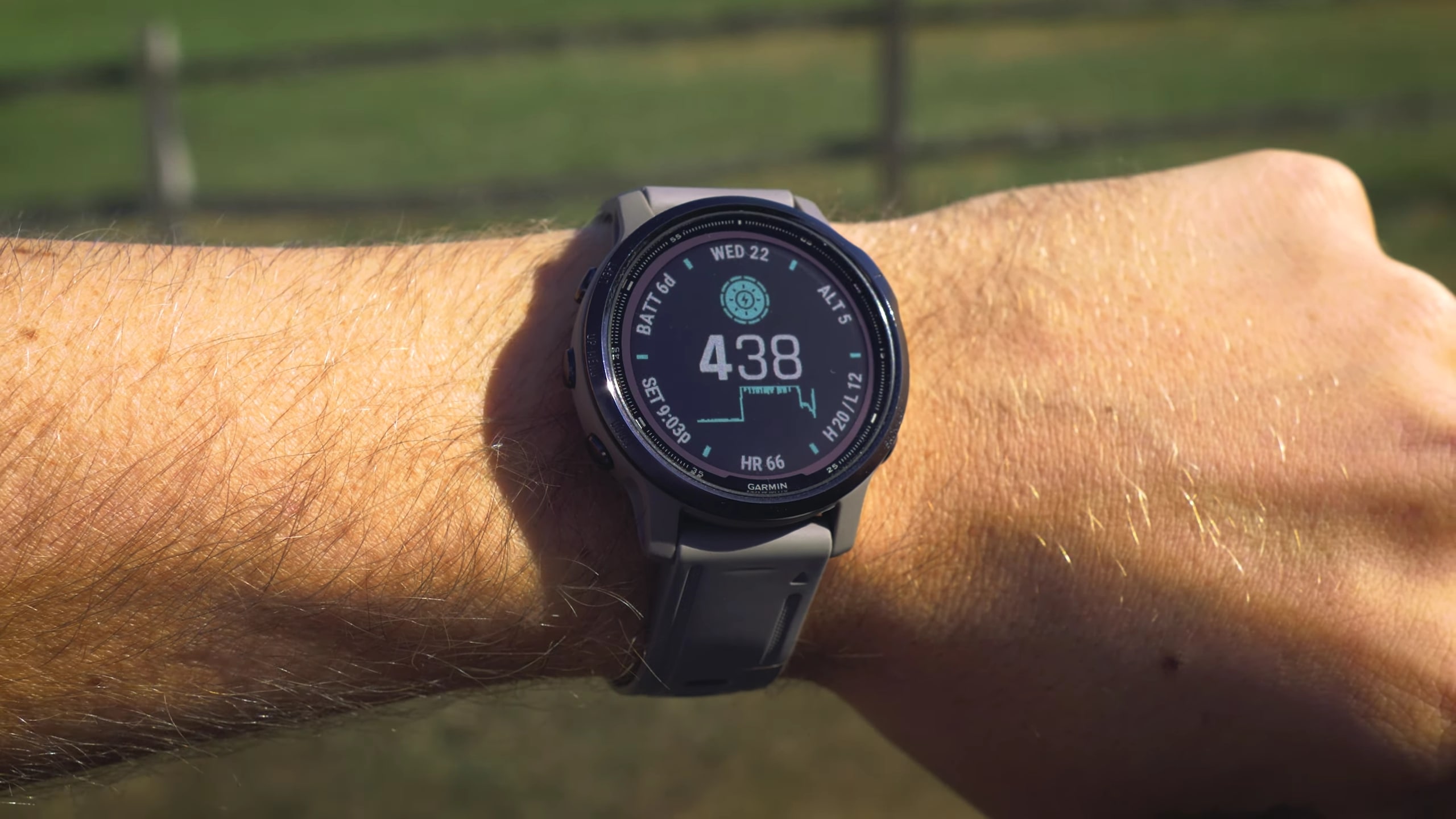 Đồng hồ Garmin fenix 6S (42mm, Solar, Amethyst Steel/Shale Gray Band)