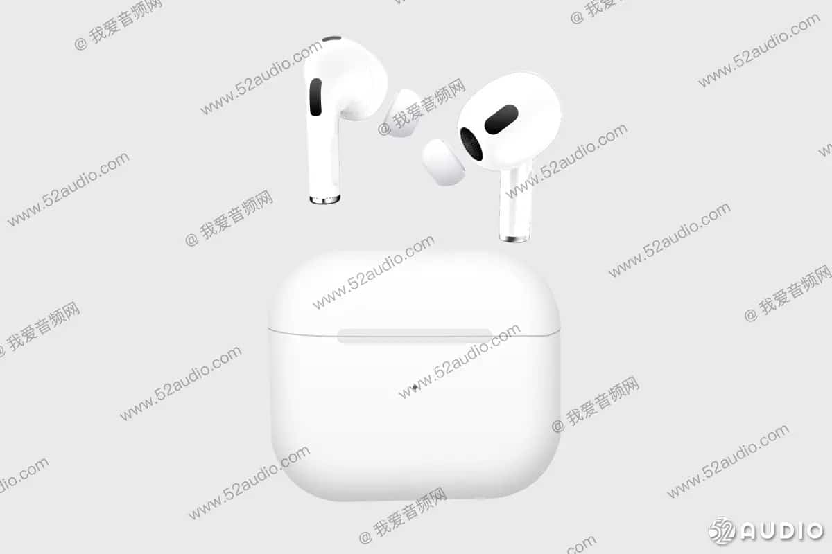 Lộ ảnh tai nghe AirPods 3 với kiểu dáng in-ear và hộp nhỏ hơn AirPods Pro