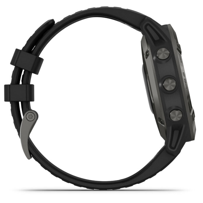 Đồng hồ Garmin fenix 6 (47mm, Sapphire, Carbon Gray DLC/Black Band)