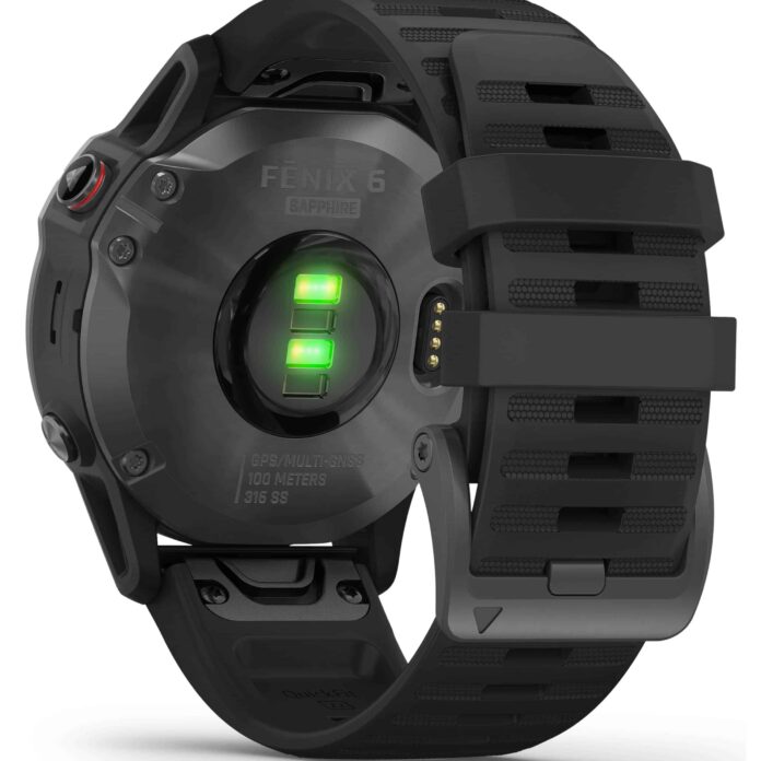 Đồng hồ Garmin fenix 6 (47mm, Sapphire, Carbon Gray DLC/Black Band)