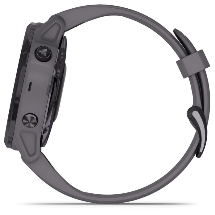 Đồng hồ Garmin fenix 6S (42mm, Solar, Amethyst Steel/Shale Gray Band)
