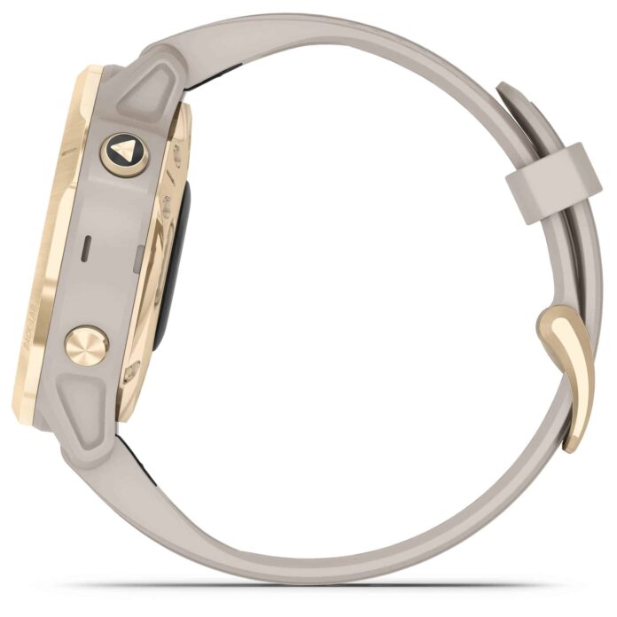 Đồng hồ Garmin fenix 6S (42mm, Solar, Light Gold/Light Sand Band)