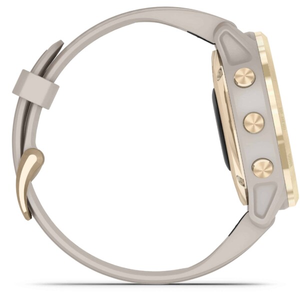 Đồng hồ Garmin fenix 6S (42mm, Solar, Light Gold/Light Sand Band)