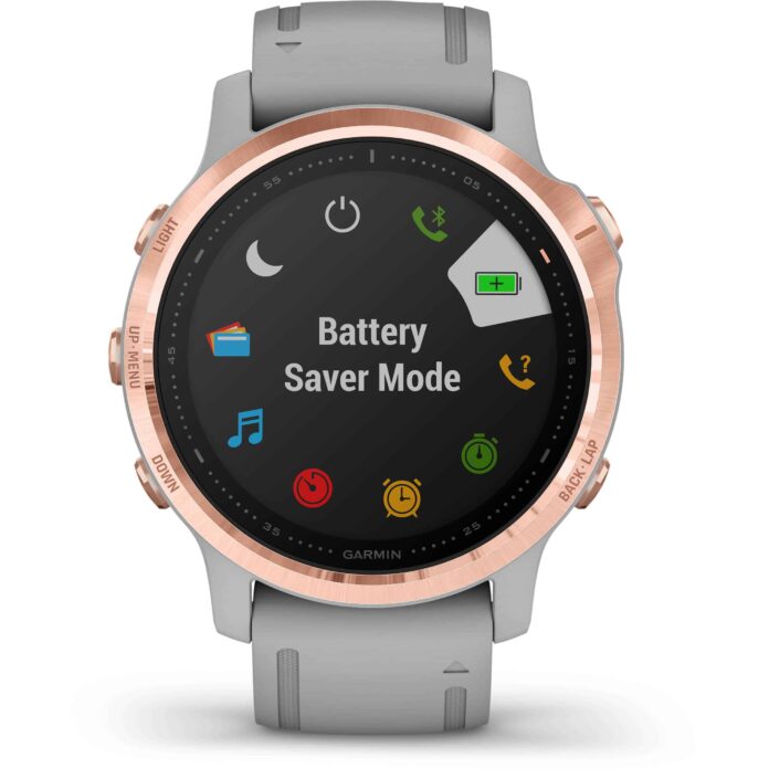Đồng hồ Garmin fenix 6S (42mm, Sapphire, Rose Gold/Powder Gray Band)