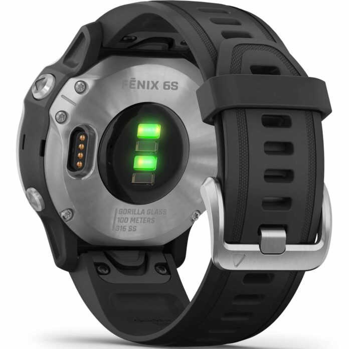 Đồng hồ Garmin fenix 6S (42mm, Silver/Black Band)