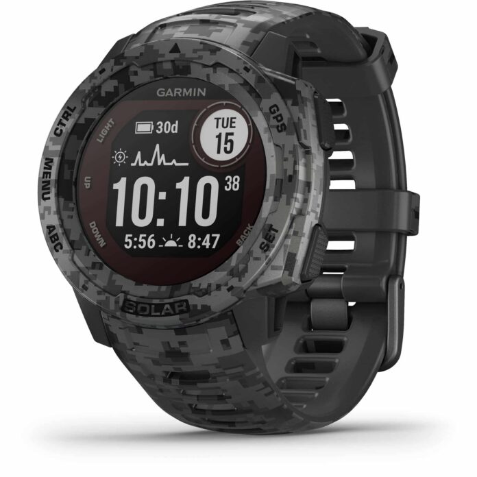 Đồng hồ Garmin Instinct Solar Camo Edition (Graphite)