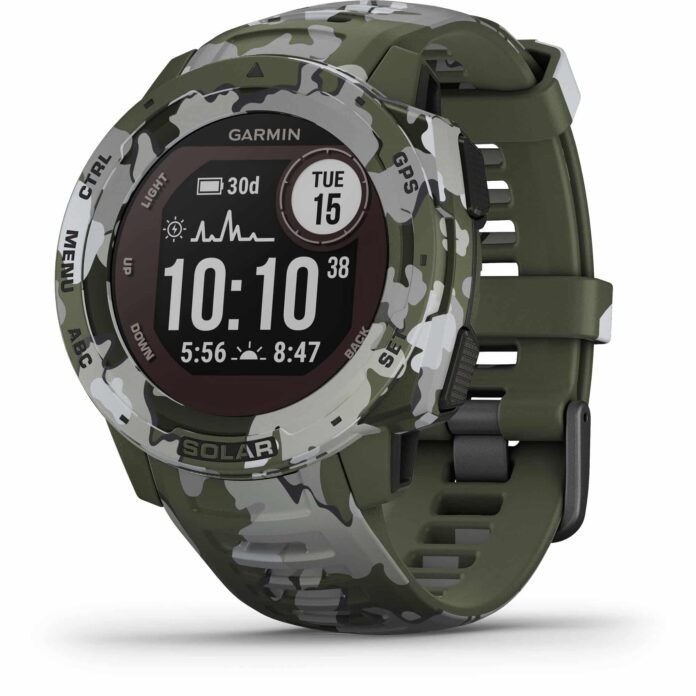 Đồng hồ Garmin Instinct Solar Camo Edition (Lichen)