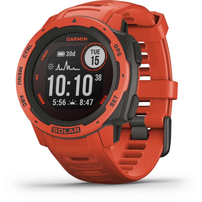 Đồng hồ Garmin Instinct Solar (Flame Red)