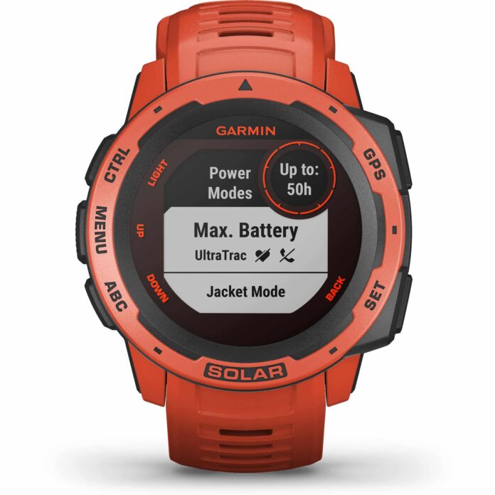 Đồng hồ Garmin Instinct Solar (Flame Red)