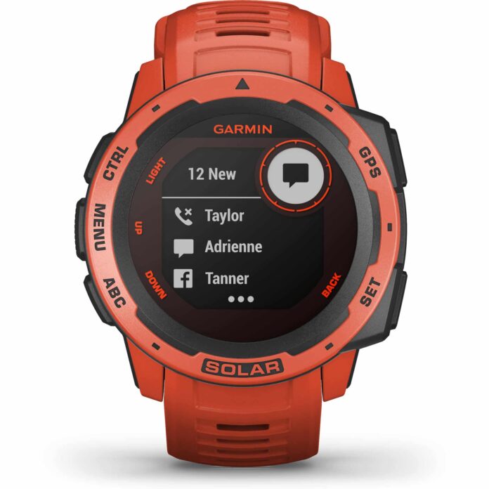 Đồng hồ Garmin Instinct Solar (Flame Red)