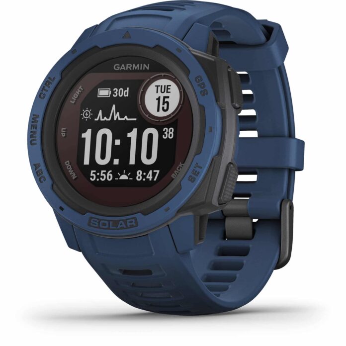 Đồng hồ Garmin Instinct Solar (Tidal Blue)