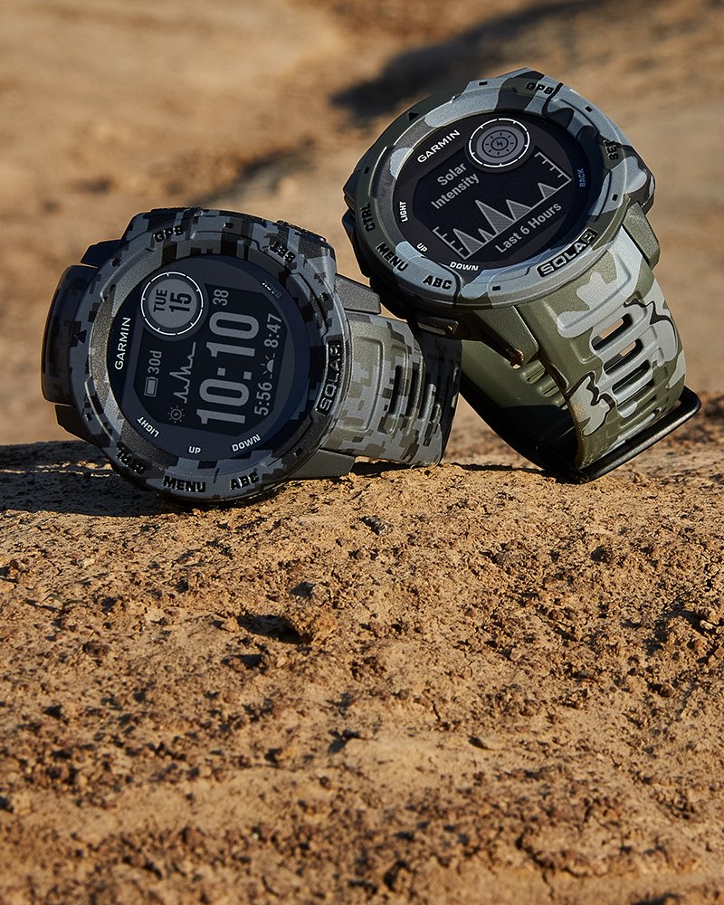 Đồng hồ Garmin Instinct Solar Camo Edition (Graphite)