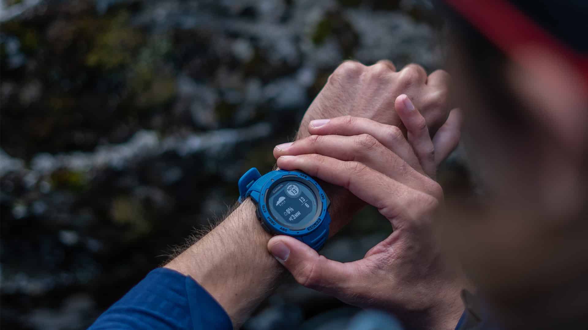 Đồng hồ Garmin Instinct Solar (Tidal Blue)