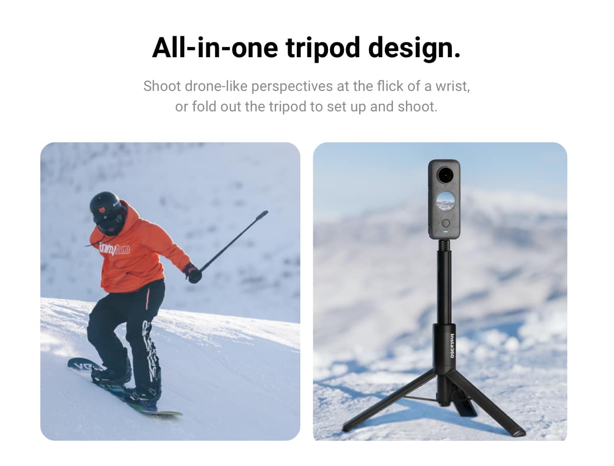 Bộ tripod và gậy tàng hình 2-in-1 cho Insta360