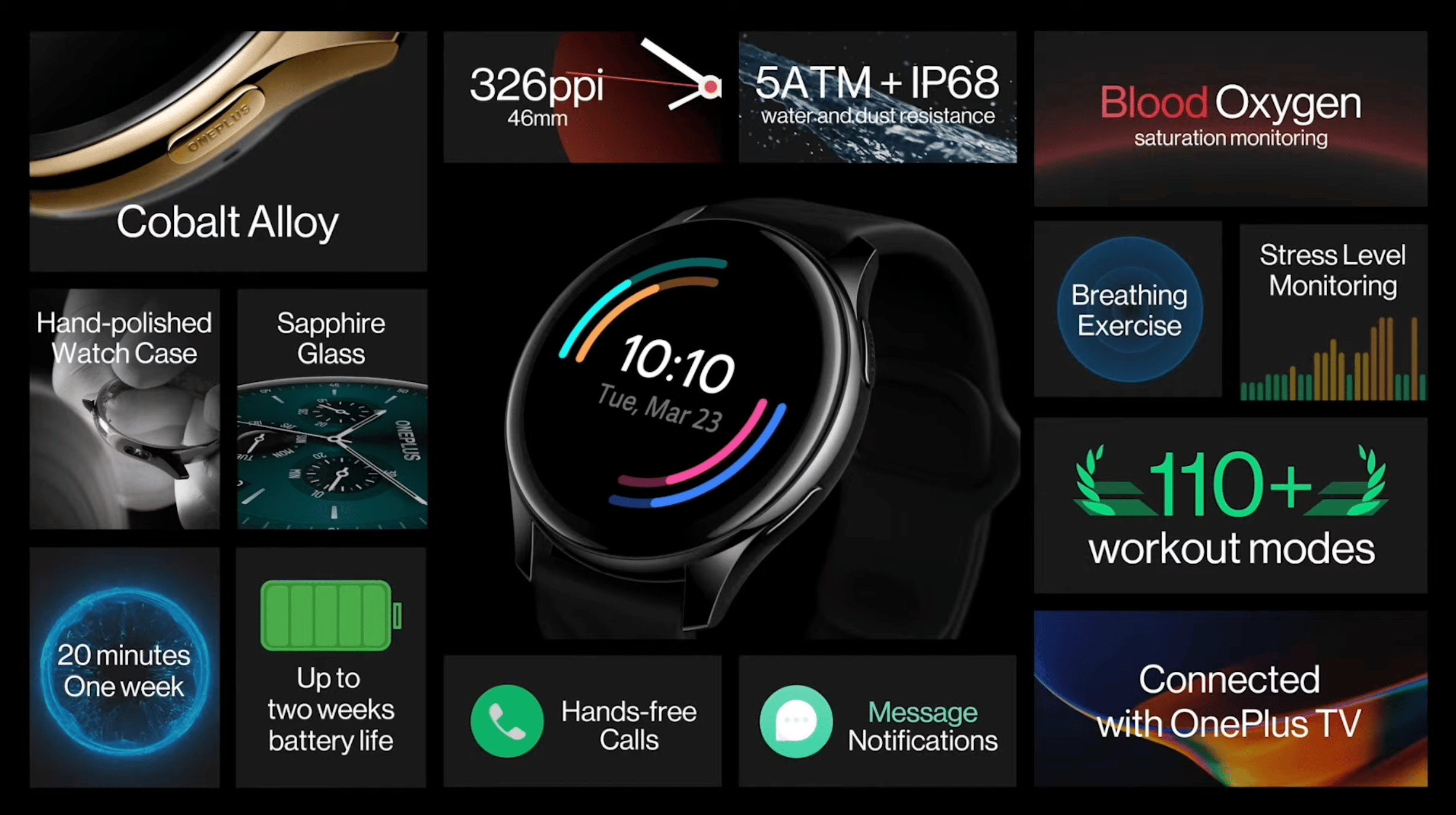 OnePlus Watch trình làng, smartwatch đầu tiên từ OnePlus, chạy hệ điều hành riêng