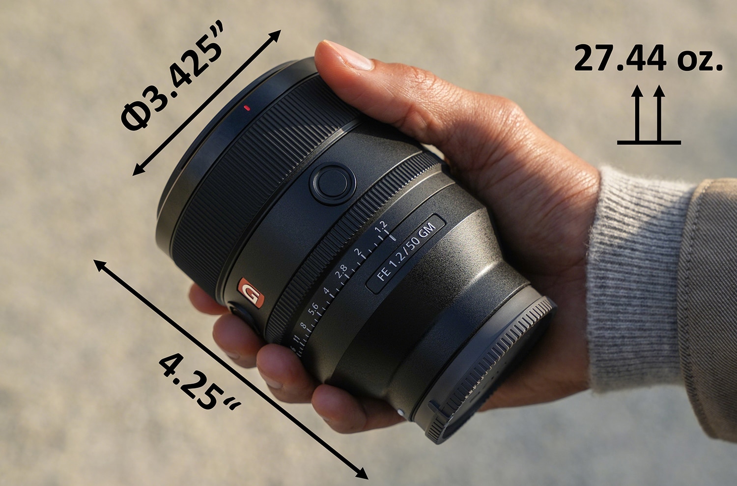 Sony 50mm F1.2 GM ra mắt, nhỏ gọn đáng kinh ngạc, giá 2000 USD