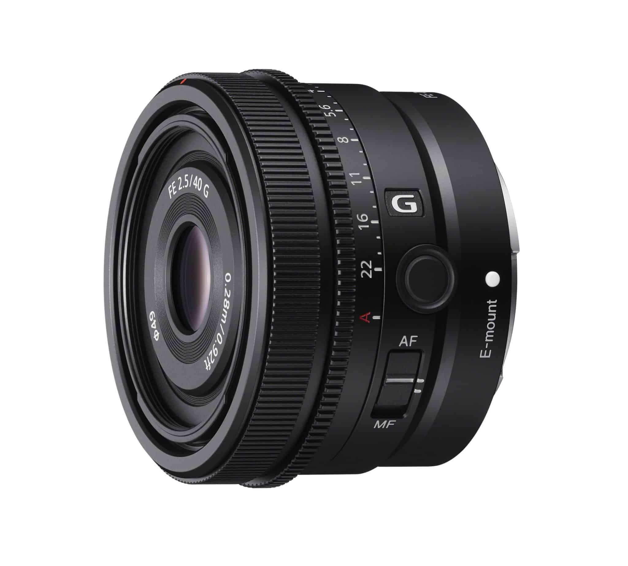 Sony ra mắt bộ ba ống kính một tiêu cự 24mm F2.8 G, 40mm F2.5 G và 50mm F2.5 G