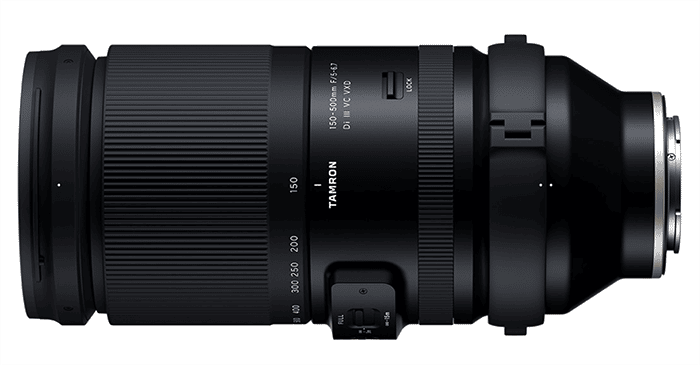 Ống kính Tamron 150-500mm F5-6.7 Di III VC VXD sẽ được ra mắt 22/4