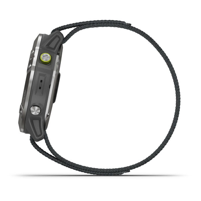 Đồng hồ Garmin Enduro GPS Solar (Steel, Gray UltraFit Nylon Strap)