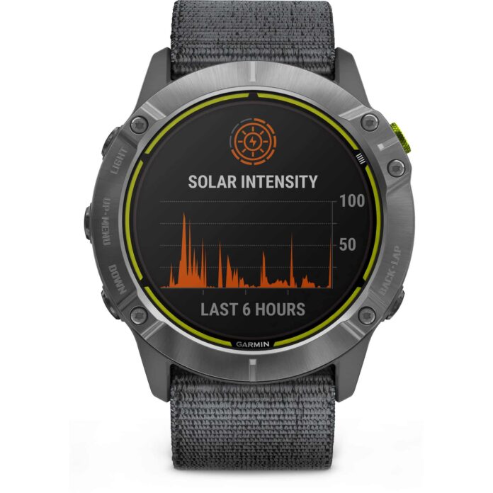 Đồng hồ Garmin Enduro GPS Solar (Steel, Gray UltraFit Nylon Strap)