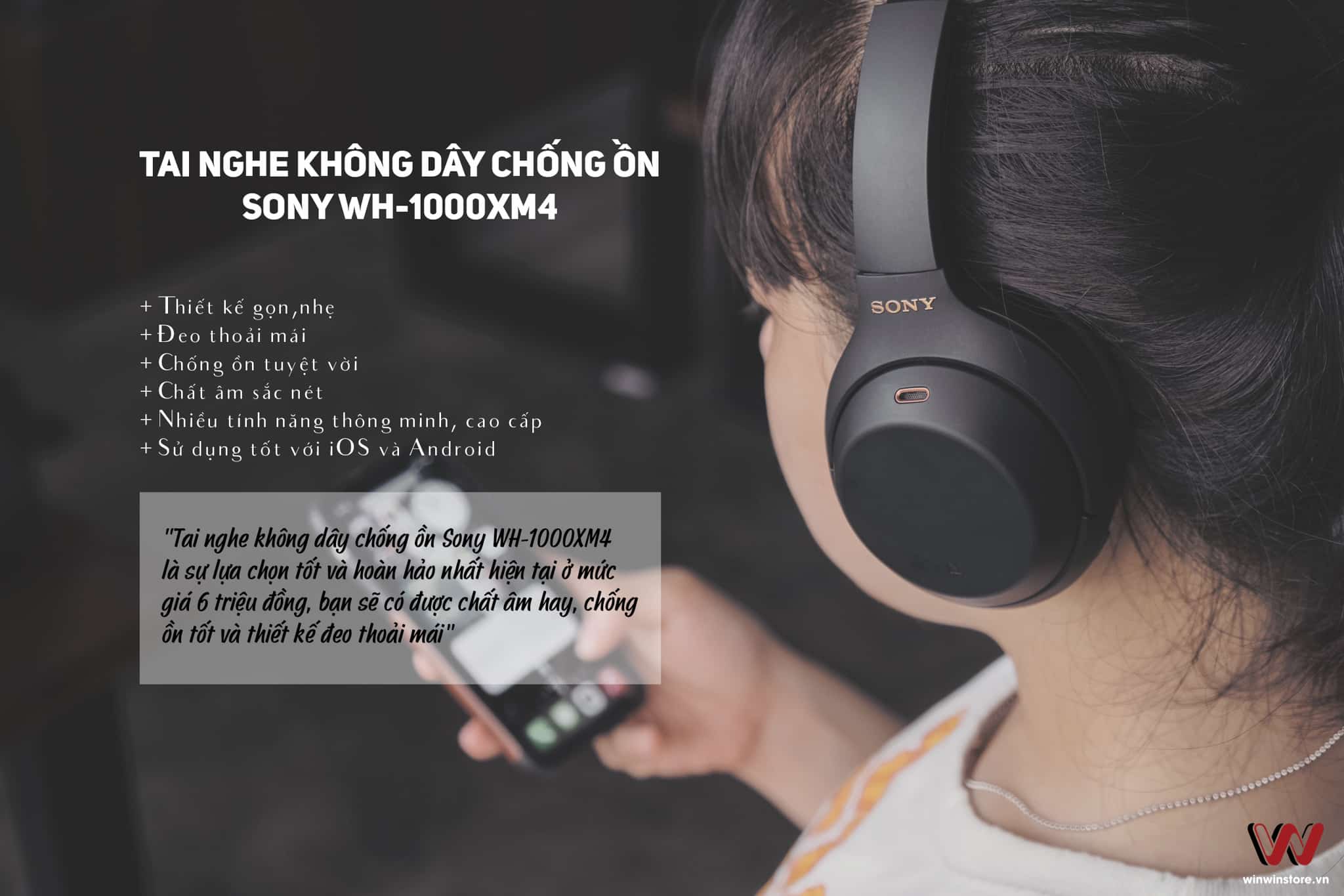 Tai nghe chống ồn cao cấp với mức giá 6 triệu đồng? Sự lựa chọn hoàn hảo chính là Sony WH-1000XM4