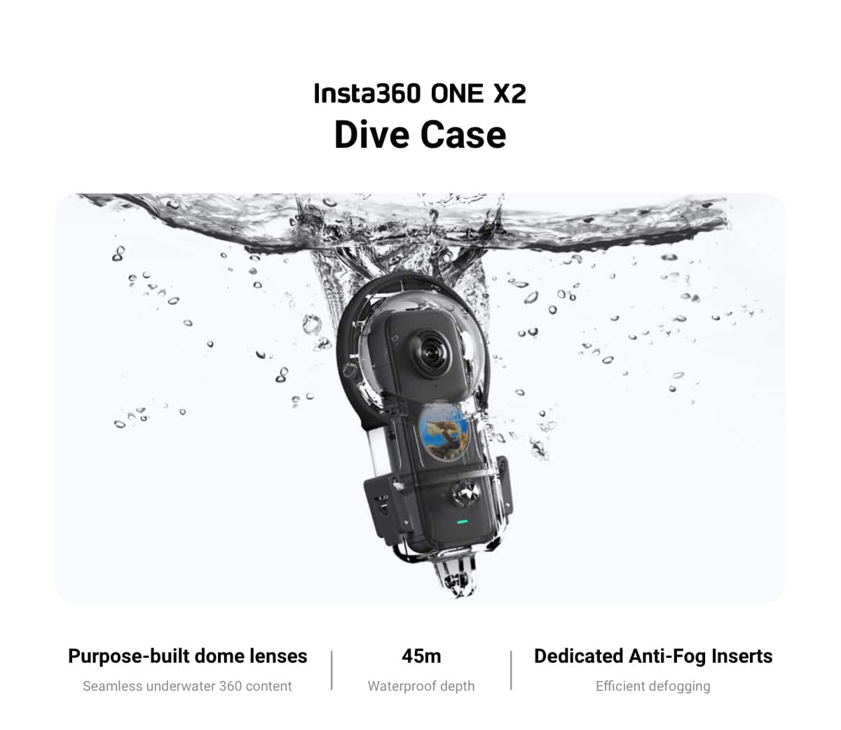 Dive Case Insta360 One X2
