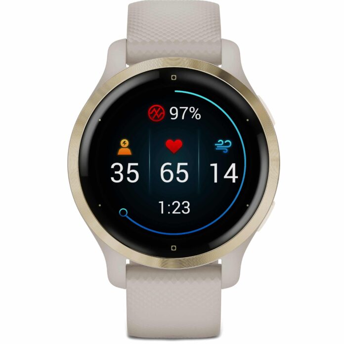 Đồng hồ Garmin Venu 2S (Light Gold & Light Sand)