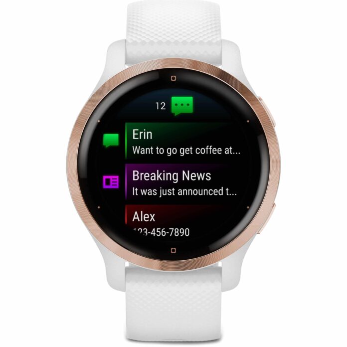 Đồng hồ Garmin Venu 2S (Rose Gold & White)