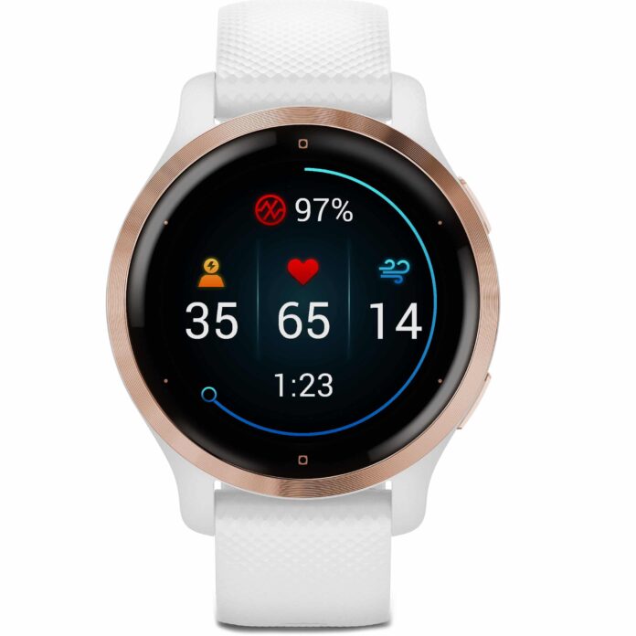 Đồng hồ Garmin Venu 2S (Rose Gold & White)