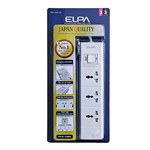 Ổ cắm điện Elpa ESL-VNC33