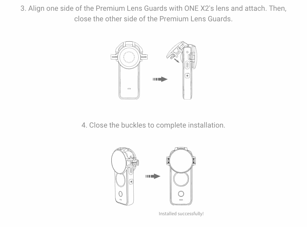 Insta360 ONE X2 Premium Lens Guards 2