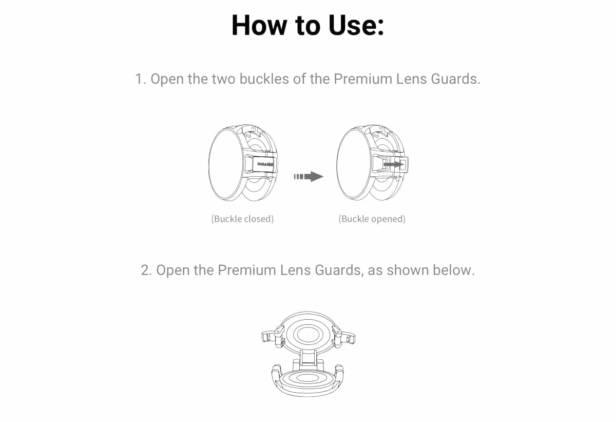 Insta360 ONE X2 Premium Lens Guards