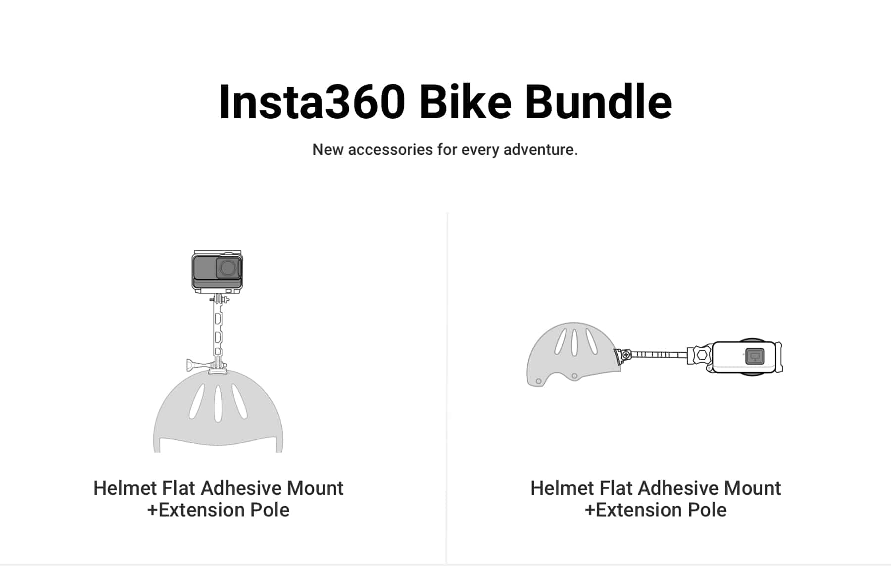 Bộ ngàm gắn xe đạp cho Insta360 One X2