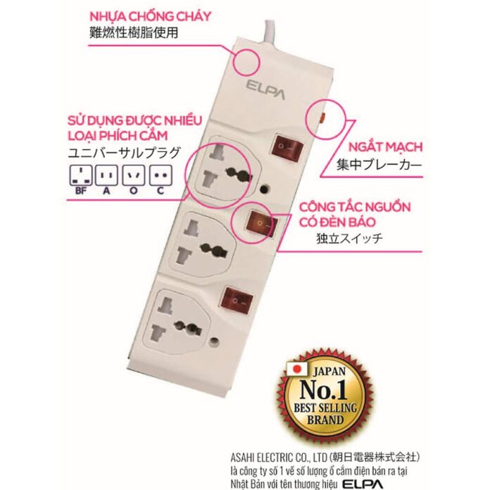 Ổ cắm điện Elpa ESL-VNI35