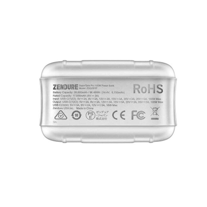 Pin dự phòng Zendure Supertank Pro 26.800 mAh 100W